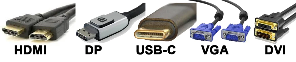 Types of monitor ports and their functions